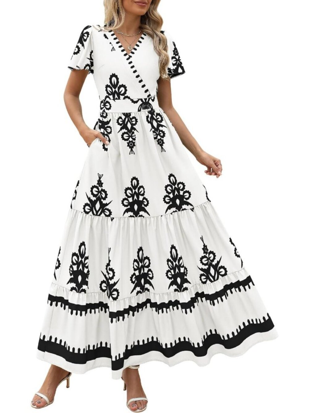 Floral Boho Maxi Dress for Women | Summer Beach Dress | Casual Chic Style
